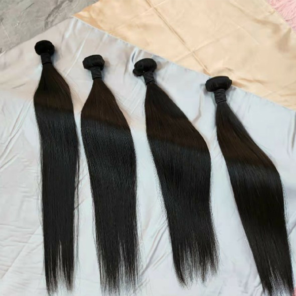 Fagirls Luxury bone straight hair bundle 100% human hair from one donor ...